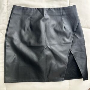 Lulus Leather Mini Skirt
